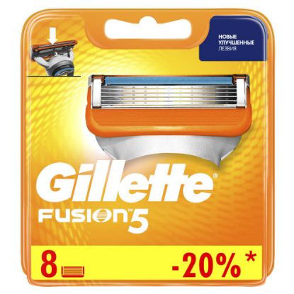 Изображение Сменные кассеты Gillette Fusion5, 8 шт.