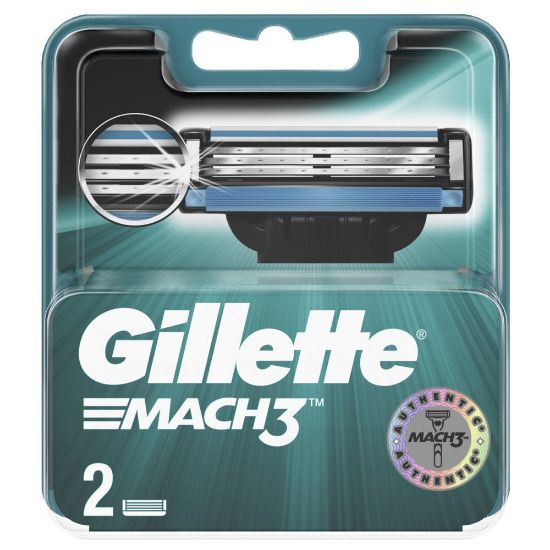 Изображение Сменные кассеты Gillette Mach3, 2 шт.