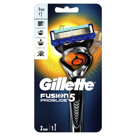 Изображение Бритва GIllette Fusion5 ProGlide с 2 кассетами