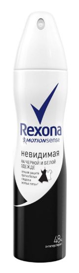 Изображение Антиперспирант Rexona Невидимый на чёрном и белом, 150 мл