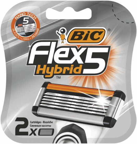 Изображение Сменные кассеты Bic Flex5 Hybrid, 2 шт.