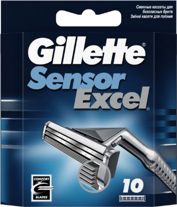 Изображение Сменные кассеты Gillette Sensor Excel, 10 шт.