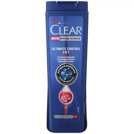 Изображение Шампунь Clear Men 2 в 1 Ultimate Control, 400 мл