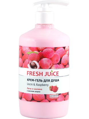 Изображение Крем-гель для душа Fresh Juice «Litchi & Raspberry», 750 мл