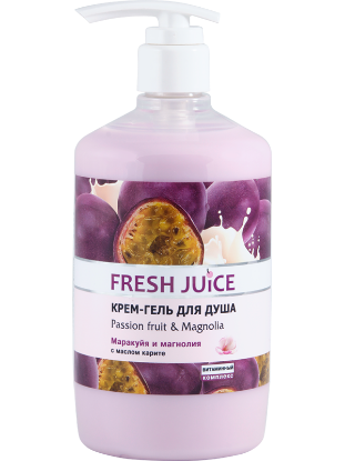 Изображение Крем-гель для душа Fresh Juice «Passion fruit & Magnolia», 750 мл