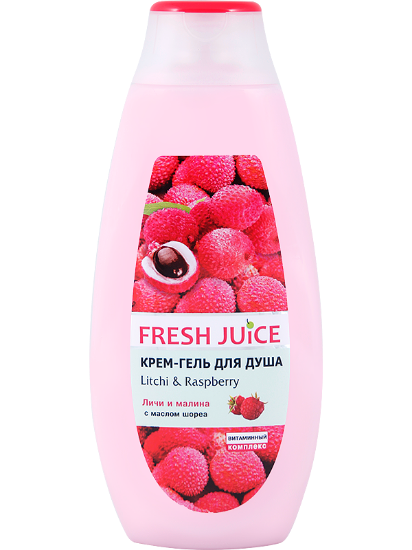 Изображение Крем-гель для душа Fresh Juice «Litchi & Raspberry», 400 мл