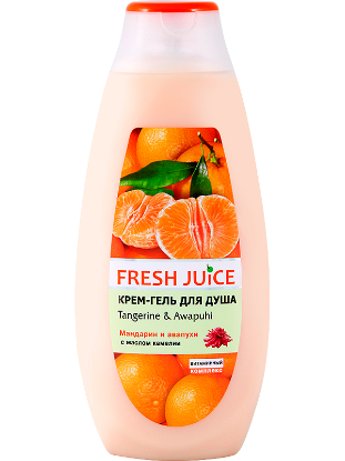 Изображение Крем-гель для душа Fresh Juice «Tangerine & Awapuhi», 400 мл