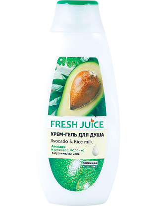 Изображение Крем-гель для душа Fresh Juice «Avocado & Rice milk», 400 мл