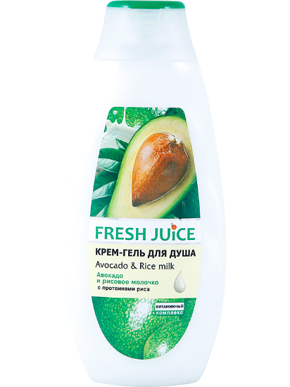 Изображение Крем-гель для душа Fresh Juice «Avocado & Rice milk», 400 мл