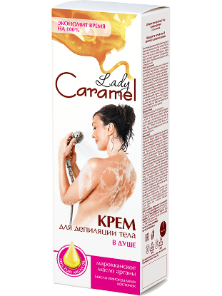 Изображение Крем Lady Caramel для депиляции тела в душе, 100 мл