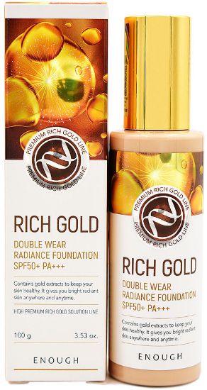 Изображение Тональный крем Enough Rich Gold SPF50+ PA+++, тон 21, 100 г