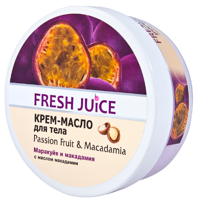 Изображение Крем-масло для тела Fresh Juice «Passion fruit & Macadamia», 225 мл