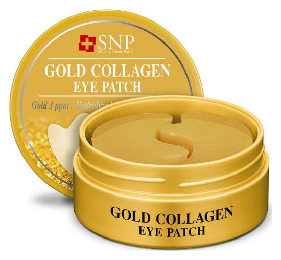 Изображение Гидрогелевые патчи с золотом и коллагеном SNP Gold Collagen Eye Patch, 60 шт.