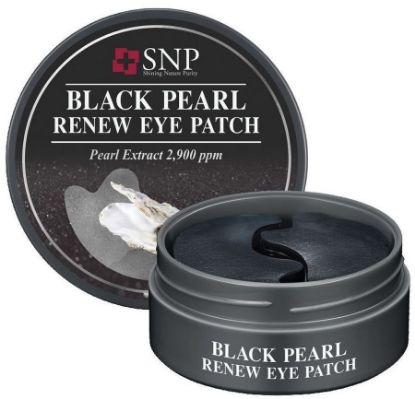 Изображение Гидрогелевые патчи SNP Black Pearl Renew Eye Patch, 60 шт.