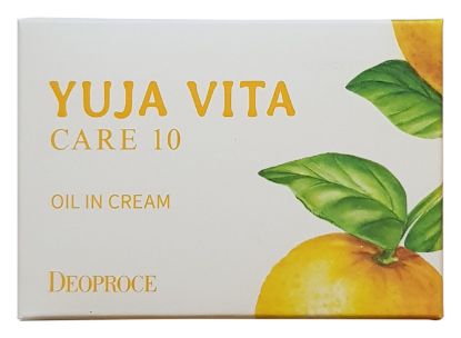 Изображение Антивозрастной цитрусовый крем для лица с маслом юдзу Deoproce Yuja Vita Care 10 Oil In Cream, 100 мл