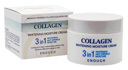 Изображение Увлажняющий крем для лица с коллагеном 3 в 1 Enough Collagen Whitening Moisture Cream, 50 мл