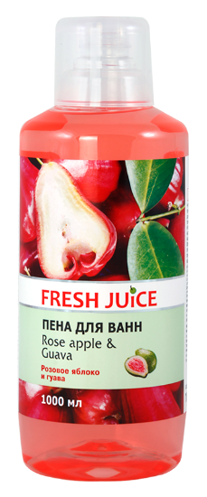 Изображение Пена для ванн Fresh Juice «Rose apple & Guava» розовое яблоко и гуава, 1000 мл