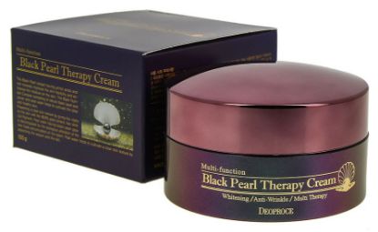 Изображение Антивозрастной крем с экстрактом черного жемчуга Deoproce Black Pearl Therapy Cream, 100 г