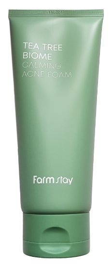 Изображение Пенка для умывания с зеленым чаем против акне Farmstay Tea Tree Biome Acne Foam, 180 мл