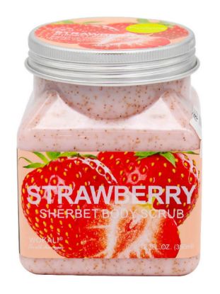 Изображение Скраб для тела Клубника Wokali Strawberry Sherbet Body Scrub, 500 мл