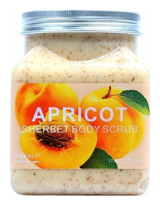 Изображение Скраб для тела Абрикос Wokali Apricot Sherbet Body Scrub, 500 мл