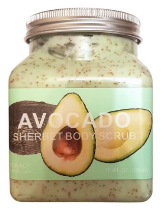 Изображение Скраб для тела Авокадо Wokali Avocado Sherbet Body Scrub, 500 мл