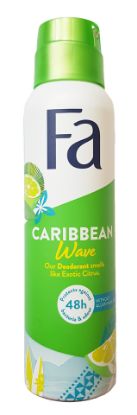 Изображение Деодорант спрей со свежим экзотическим запахом лимона Fa Caribbean Wave Deodorant Spray, 150 мл