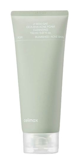 Изображение Очищающая пенка с BHA-кислотой Celimax Ji Woo Gae Cica BHA Acne Foam Cleansing, 150 мл