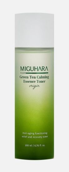 Изображение Успокаивающий тонер для лица Miguhara Green Tea Calming Essence Toner origin, 200 мл