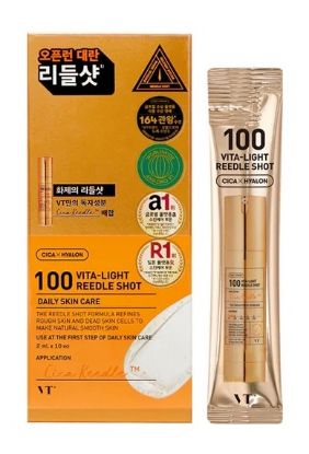 Изображение Сыворотка-бустер с микроиглами VT Cosmetics Vita-Light Reedle Shot 100 Stick, 2 мл • 10 шт.