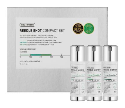 Изображение Набор мини-сывороток с микроиглами VT Cosmetics Reedle Shot Compact Set, 3 шт. • 10 мл