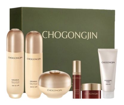 Изображение Антивозрастной набор для ухода за кожей с экстрактом женьшеня Chogongjin Geumsul Skin Care Set (3piece), 3 предмета + 3 пробника