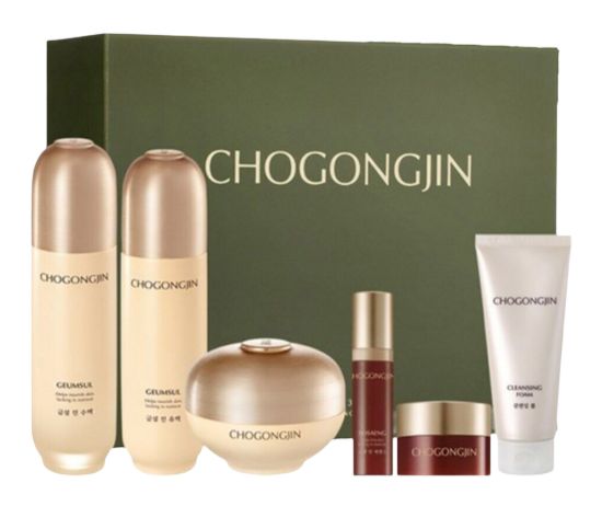 Изображение Антивозрастной набор для ухода за кожей с экстрактом женьшеня Chogongjin Geumsul Skin Care Set (3piece), 3 предмета + 3 пробника