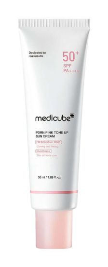 Изображение Тонирующий солнцезащитный крем с ПДРН Medicube PDRN Pink Tone Up Sun Cream SPF50+ PA++++, 50 мл